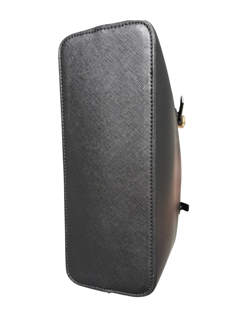 Valentino Orlandi Black Tote with Gold Hardware and Pouch - Picture 3 of 7